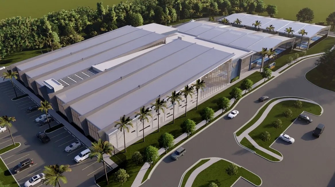 Rendering of Ocoee Pickleball Complex.